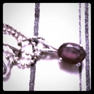 Genuine garnet pendant